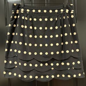 Anthropologie Knee Length polka Dot Skirt size 14